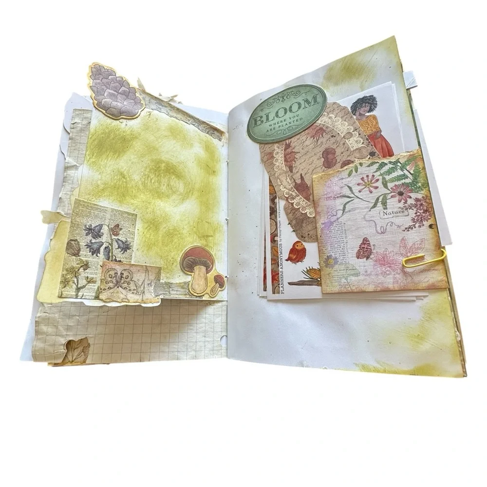 Fall Woodland Forest Themed Handmade Junk Journal